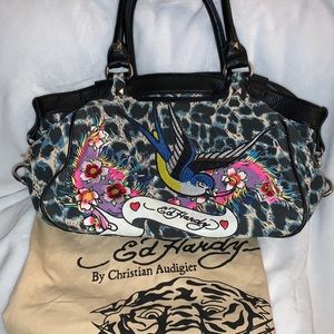 Ed Hardy Ivy Swagger Rain Forest Collection handbag
